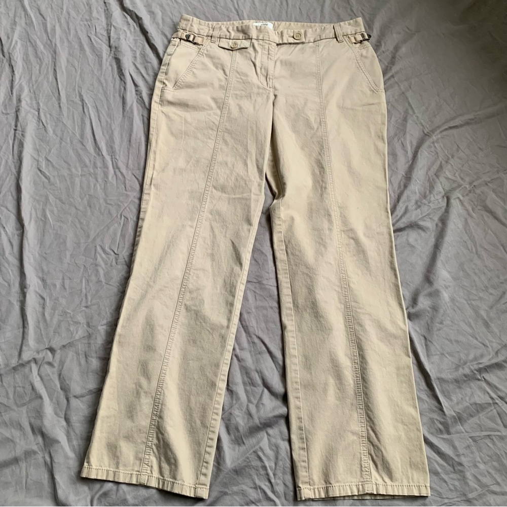 LOFT Khaki‎ Straight-Leg Cotton Pants Size 12